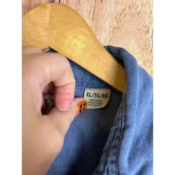 Red Head Brand Co Men's Short Sleeve Linen Button Down Shirt Men's Size XL - Picture 4 of 8